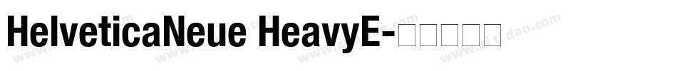 HelveticaNeue HeavyE字体转换